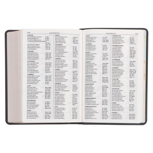 KJV Bible Compact LP Faux Leather, Gray