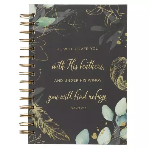 Lg Wire Journal He Will Cover You Psalm 91:4
