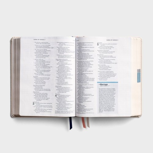 Candace Cameron Bure - One Step Closer - NLT Bible - Warm Grey Cloth Over Board