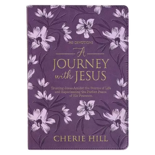 Devotional A Journey with Jesus Faux Leather