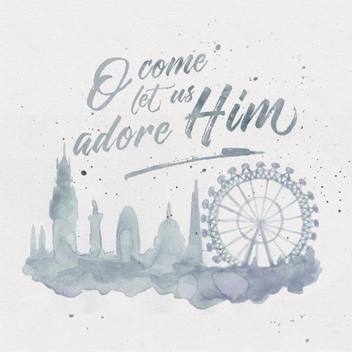 O Come Let Us Adore Him London Christian Christmas Cards Pack of 6