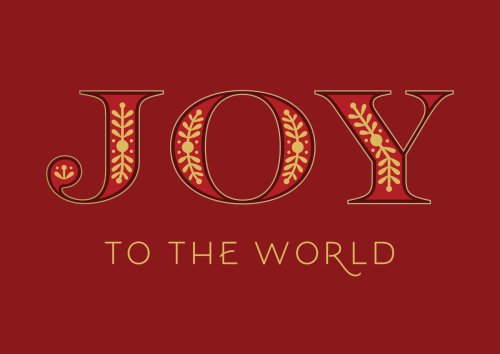 Joy to the World Pack of 6 Christmas Cards