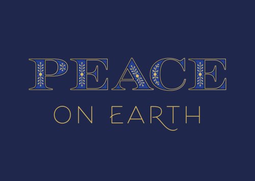 Peace on Earth Pack of 6 Christmas Cards
