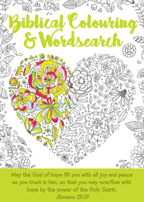 Biblical Colouring & Wordsearch Book: Heart