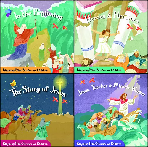 Rhyming Bible Stories for Children (Display Box of 4 Titles)