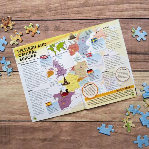 World of Discovery 500 Pc Jigsaw/Book - The World