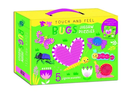 Touch And Feel Puzzle And Book Set - Bugs