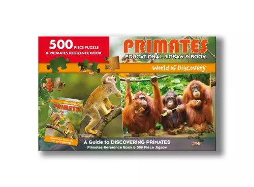 World of Discovery  Large Jigsaw/Book Set - Primates