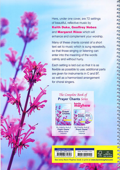 The Complete Book of Prayer Chants: Full Score