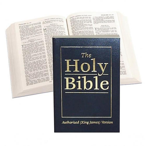 KJV Royal Ruby Text Bible: Blue, Vinyl paperback