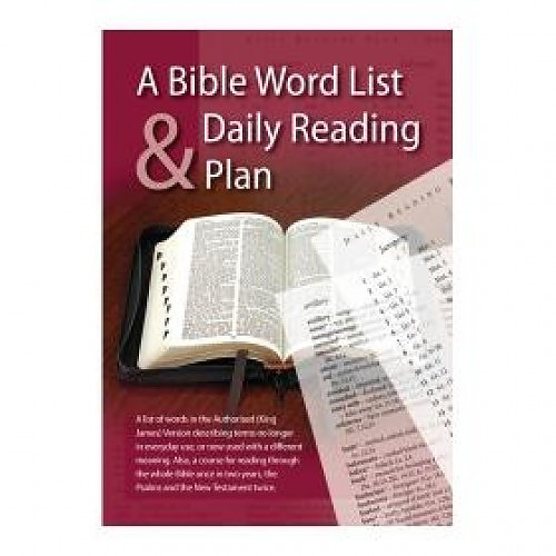 Bible Word List & Daily Reading Plan, A