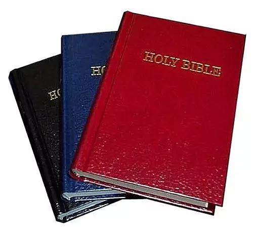 KJV Pocket Bible, Blue, Hardback, Reading Plan, Concordance, Presentation Page, Line Drawings, Sewn Binding