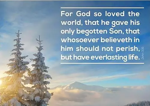 For God so loved the world - John 3.16