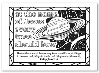 He Made the Stars, Colouring Book