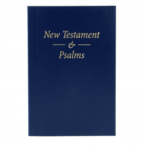 KJV Pocket Size New Testament And Psalms, Blue, Paperback, Daily Bible Reading Plan