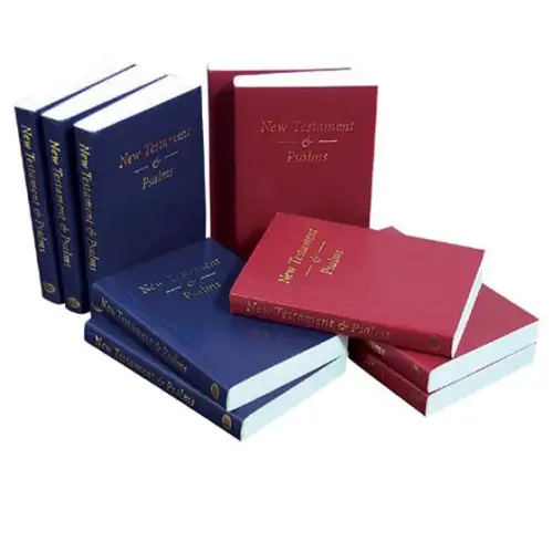 KJV Pocket New Testament and Book of Psalms, Red, Paperback, Good Clear Print, Daily Bible Reading Plan