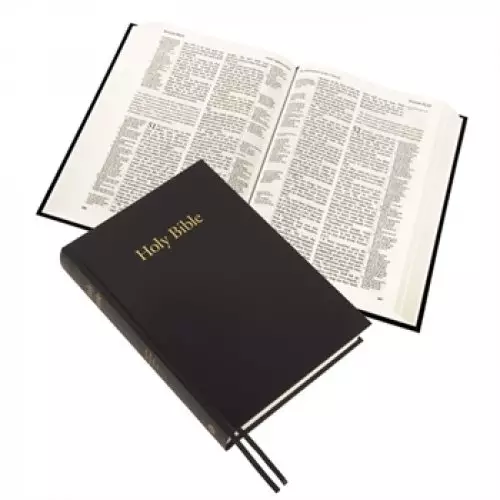 KJV Westminster Reference Bible, Black, Vinyl, Large Print, Concordance, Maps, Reading Plan, Charts