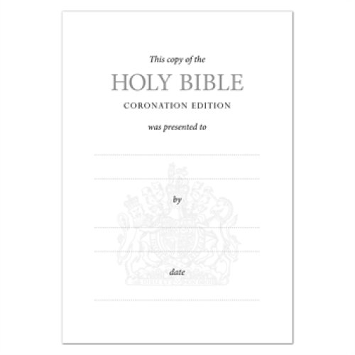 KJV King Charles III Coronation Royal Ruby Text Bible Burgundy