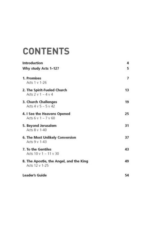 Acts 1-12: The Church is Born