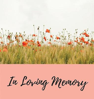 Book of Condolence: memory book, comments book, condolence book for funeral, remembrance, celebration of life.