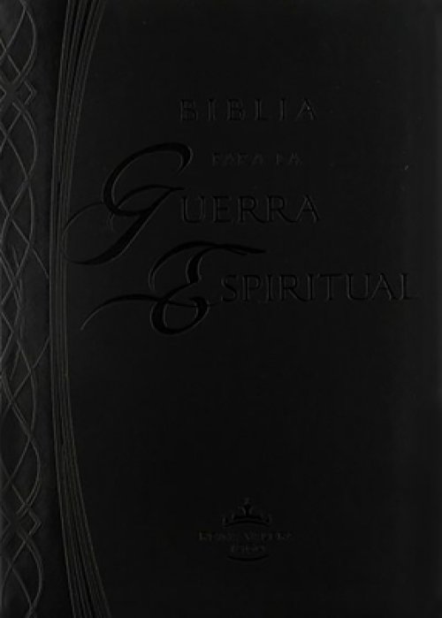 Biblia Para la Guerra Espiritual, Negra can Caja e Indice