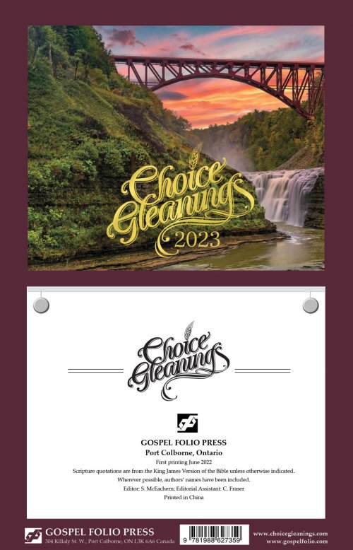 Choice Gleanings 2023 Wall Calendar