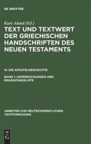 Untersuchungen Und Erganzungsliste