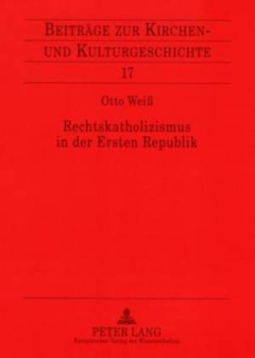 Rechtskatholizismus in Der Ersten Republik