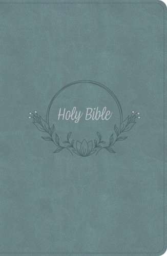 KJV Large Print Personal Size Reference Bible, Earthen Teal SuedeSoft LeatherTouch