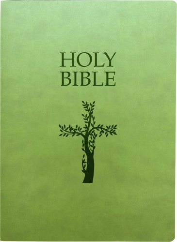 KJVER Holy Bible, Cross Design, Large Print, Olive