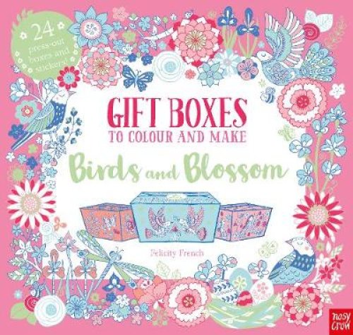 Gift Boxes To Colour And Make: Birds And Blossom