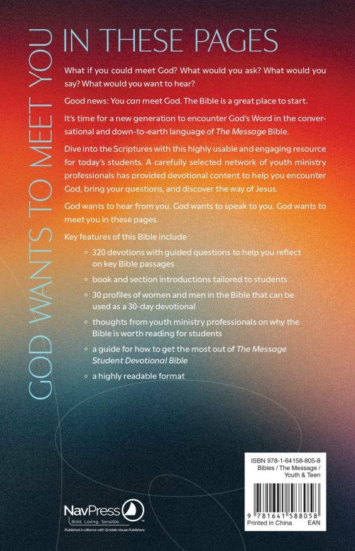 Message Student Devotional Bible (Hardcover)