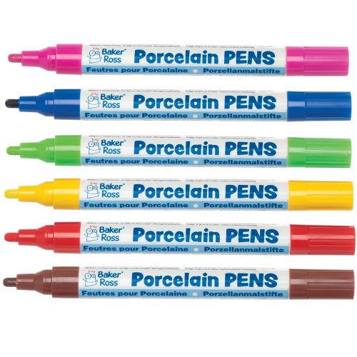 Porcelain Paint Pens (Set B Pack of 6)