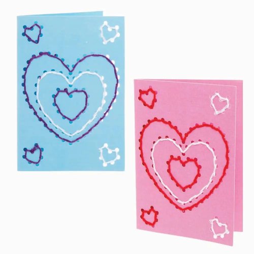 Heart Threading Card Kits (Pack of 6)