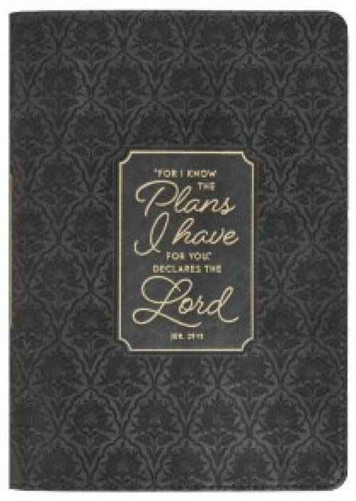 Journal-For I Know The Plans I Have For You (Jer. 29:11)-Graphite Gray Classic