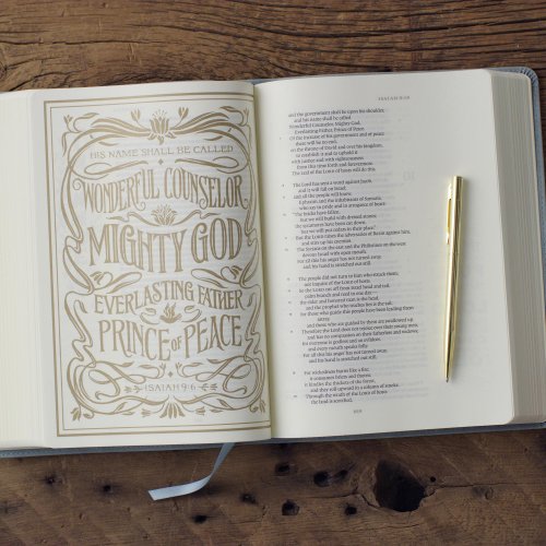 ESV Illuminated™ Bible, Art Journaling Edition (TruTone, Paris Sky, Colossians 3:16 Design)
