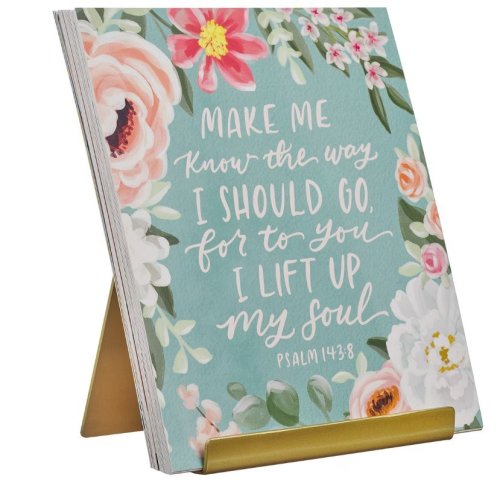 Scripture Cards w/ Stand (floral) (10 cards)