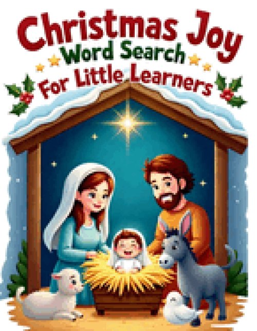 Christmas Joy Word Search for Little Learners: 50 Simple Puzzles that Teach Words of Love, Faith, and the Miracle of Jesus' Birth plus 10 Bonus Colori