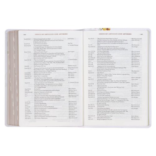 NLT, The Spiritual Growth Bible Faux Leather, Cream Floral Printed