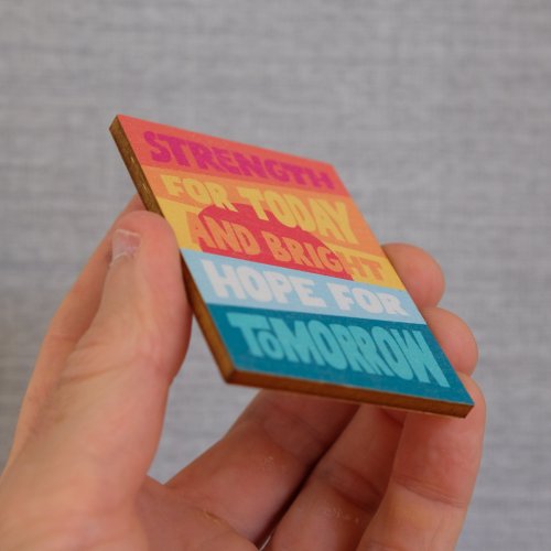 Strength for today Christian magnet