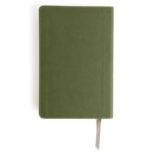 CSB Thinline Bible, Anglicised Edition, Olive Leathertouch