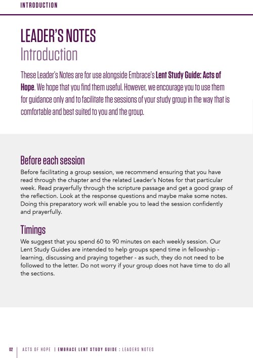 Embrace the Middle East Lent Leader's Study Guide