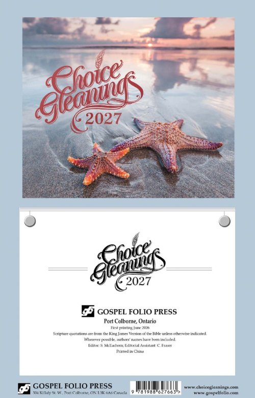 Choice Gleanings Wall Calendar 2027