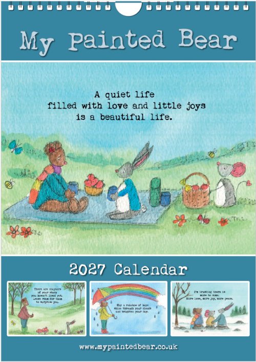2027 Annual Wall Calendar - My Painted Bear