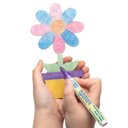 Glitter Porcelain & Deco Paint Pens (Set A Pack of 6)