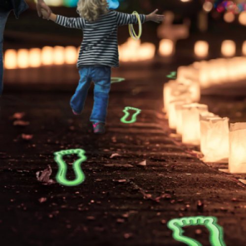 Glow-in-the-Dark Footprints (Set of 6)