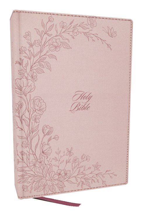 KJV Large Print Bible, Journal the Word: Reflect, Journal or Create Art Next to Your Favorite Verses (Pink Cloth over Board, Red Letter, Comfort Print: King James Version)
