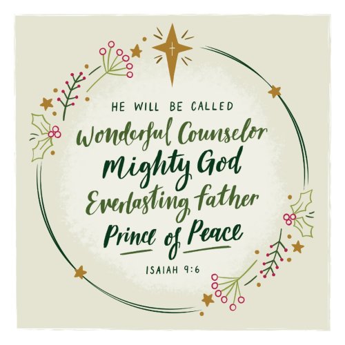 Wreath - Christmas Card (Pack of 10)