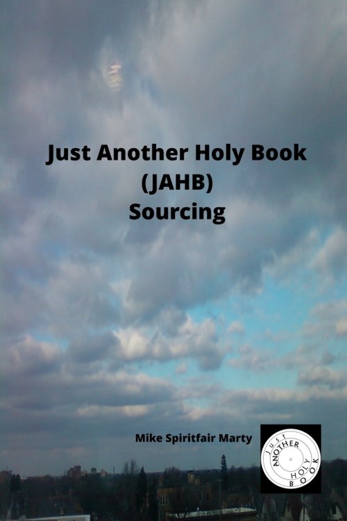 Just Another Holy Book (JAHB) Sourcing
