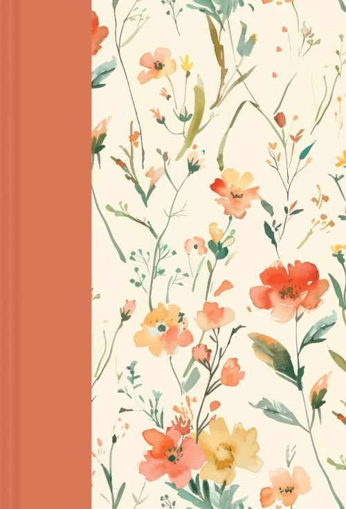 NLT Large Print Slimline Reference Bible (Hardcover, Peach Meadows, Red Letter)